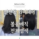 부산 연산동 미용실 와이헤어 볼륨매직 전체염색 솔직 후기 및 주차정보