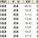 베이징-텐진 고속열차 시간표(북경남-천진서 구간 제외) 이미지
