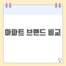 아파트 브랜드 비교 | 시공사별 인기 브랜드 특징 정리