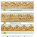 코바늘 레이스 뜨기 도안 이미지