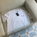 무신사) 무브먼트 플라워 미드나잇블루 티셔츠 화이트