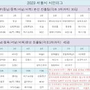 2023년 서울시민리그 본선 진출팀 및 일정 안내 이미지