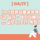 [HD]컴퓨터활용능력 1급 실기 - 데이터베이스 실무 (2021 개정) 이미지