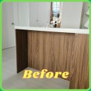 해피영통우남대리점 | 영통구 아일랜드 식탁 교체 대신 리폼으로 식기세척기 공간 확보