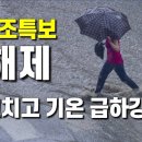 한차례 비로 건조특보가 해제되었고 기온은 급하강합니다 이미지