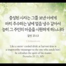 오늘의 '영어성경 사진'(904강) “충성된 사자(使者)의 역할”(잠언 25장 13절) 이미지
