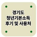 경기도 청년기본소득 후기 및 사용처 정리 – 2025년 최신 정리
