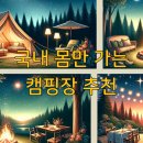 국내 몸만 가는 캠핑장 추천