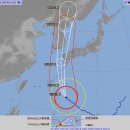 제 10호 태풍 하이선(HAISHEN) 9월 5일 07:00 현재 한.미.일 발표 예상이동경로 이미지