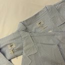 블루＆화이트 | 커플 잠옷 추천 오끼뜨 도미토리 더블 티킹 스트라이프 파자마 화이트블루 내돈내산 후기