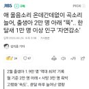 제주도 인구감소 지속 이미지