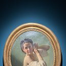 1863 | 페데리코 말다렐리, 귀걸이를 달아보는 소녀, 1863, 카포디몬테 미술관