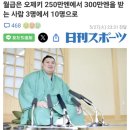 요코즈나 승진에 따른 급여가 300만엔! 이미지