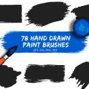 hand drawn paint brushes 이미지