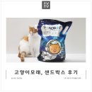 고양이 벤토나이트 모래, 샌드박스 후기