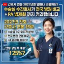 아산유리의료재단 아산유리요양병원 | 간호사 연봉 2027년엔 얼마나 오를까요? 수술실 수간호사가 전국 병원 비교 + PA 법제화까지 정리했습니다