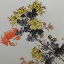 사군자 국화 이미지