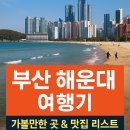 부산 해운대 여행기 🌊 힐링부터 먹방까지! 가볼만한 곳 &amp; 맛집 리스트 총정리
