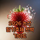 떡 위에 꽃을 피우는 떡공예 | 2026 논산 딸기축제 시간 및 주차 정보 가수 라인업 정리