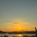 대교공원 | 삼천포대교공원 노을전망교 산책 후기, 이디야 사천실안점에서 본 일몰