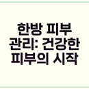 이내풍한의원 | 피부 문제? 한방으로 체 부위개선 치료