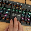 입문용 기계식 키보드 마우스 세트 청축키보드 게이밍마우스 MSI FORGE GK300 후기