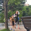 된밭공원 바닥분수 이미지