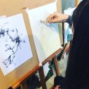 펜드로잉과 수채화 이미지