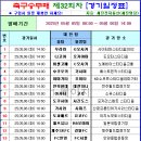 축구승무패 32회차 (05/06 화 마감) 경기일정표 이미지