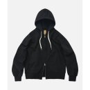 프리즘웍스 FRIZMWORKS OG HEAVYWEIGHT HOOD ZIPUP PARKA _ BLACK 이미지