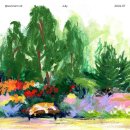 순심PC | 2024년 7월 배경화면 ｜여름 맞이 컴퓨터 핸드폰 배경화면 추천 (오일파스텔 작품)