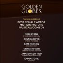 골든글로브 여우주연상 후보 이미지