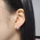 Co.ACC 실버 925 고래꼬리 원터치 귀걸이, 이중 리본 링귀걸이, 클러치 후기