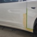 원형자동차정비센타 | 🚘 삼성동 테슬라 모델3 앞범퍼·전휀더·전도어·스텝 손상 복원 후기 | 자차보험