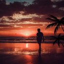 석양빛에 물든 가슴.. 이미지