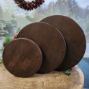 편백세상 | 제이준편백 블랙우드엔드그레인도마 라운드 L 후기 원형 도마 추천🪵