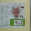 교황 프란치스코 방한 기념우표와 기념주화(2014년) 이미지