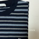 6-156 TS | 로우클래식 LOW CLASSIC 롱 슬리브 스트라이프 티셔츠 네이비 착용샷 후기