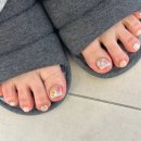 포인트153 | 시흥네일 봄꽃 포인트 페디 제대로 했어요~ 153 네일 후기!