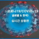 코로나19(COVID-19)의 실시간 상황판 이미지