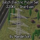 Dutch Electric Pylon Set - 220KV - "Drie-Even" 이미지