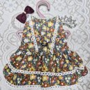 손바느질로 만드는 강아지 옷 | 강아지 겨울 원피스 만들기~꽃무늬 원피스~손바느질로 강아지옷 만들기~^^