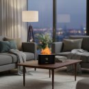 (주)엑센 | 집들이·선물용 추천 액센 불멍 가습기 W400 무드 가습기 한 대로 끝