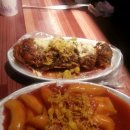 왕김말이와떡볶이
