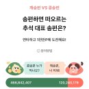 실시간 싸움 중인 깨송편 vs 콩송편 이미지