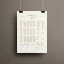 퍼피앤유 | 진주메뉴판제작 · 테일러퍼피살롱 프라이스리스트 제작 후기