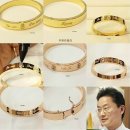 18k뱅글팔찌,18k여자팔찌에 가족 이름과 생년월일을 넣어 의미있게 만드셨어요^^