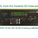 스웨덴의 BCL단체, Swedish DX Federation의 특별 프로그램 QSL카드 이미지