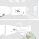 [수원인테리어]누보인테리어가 제안하는 35평아파트 핑크그린 인테리어 3D디자인 시안 이미지