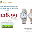 [shnoop] Choice Of Citizens Women's Ciena Eco-Drive Silver or Rose Gold Tone Watch 이미지